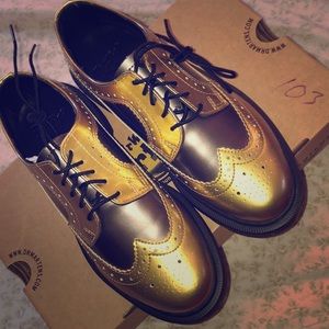 Gold and Pewter Dr.Martens